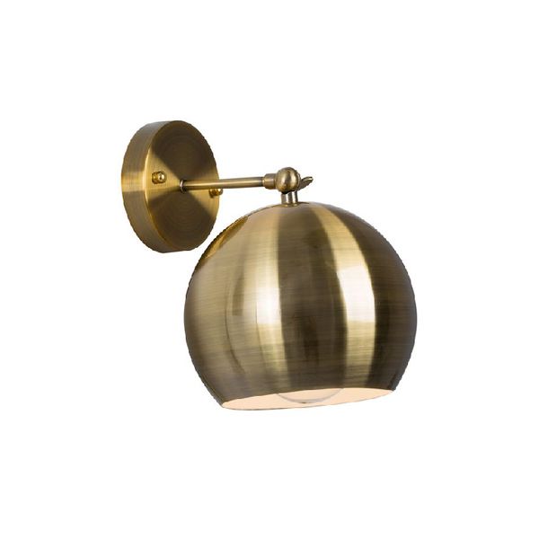 Eurolux - Round - Wall Light - Antique Brass
