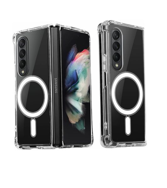 Magnetic Clear Case Compatible With Samsung Galaxy Z Fold 3