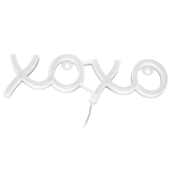 XOXO LED Neon Sign Night Lights for Wall Decor Light USB/Battery Operated