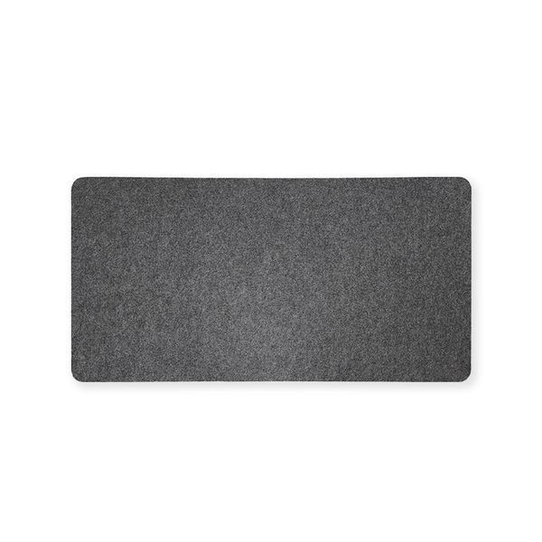 Multifunctional Felt Mouse Pad - 90x40 cm, Non-Slip, Dark Grey