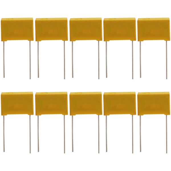 10 Pcs Ac 275V 0.22Uf Polypropylene Film Safety Compatible with Universal