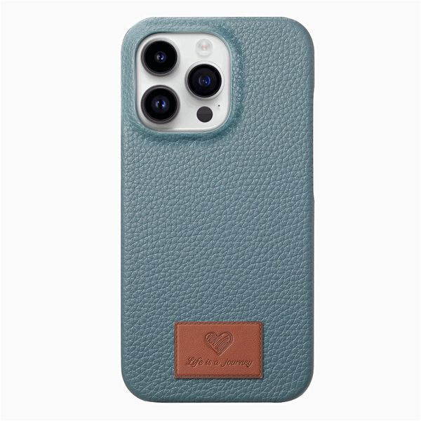 Lychee-Patterned Half-Coverage Phone Case Compatible with iPhone 15 Pro Max