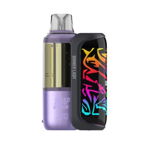 Dinner Lady Snap Pro X 35k Puffs Disposable Vape Kit 50mg - Grape Blow Pop Image
