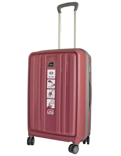 GIO 24" Eco-Earth PP with TSA Approved Lock Luggage - Dusty Pink