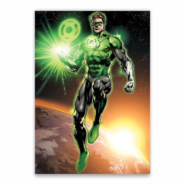 Green Lantern In Space Poster - A1
