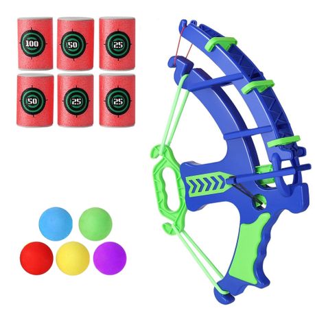 Kids Toy Bow withTarget Cans For Indoor and Outdoor
