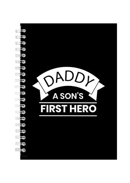 Son's Hero Dad Father's Day Writing Book Notepad Notebook Gift A4 501