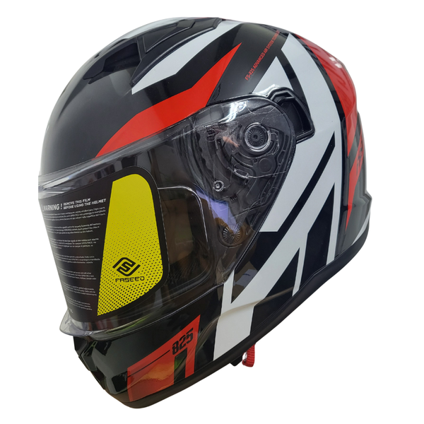 825 Red/ Black/ White Helmet image