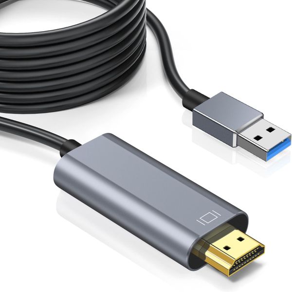 USB 3.0 to HDMI Cable FHD @60MHz with Built-in Drivers - 1.8m