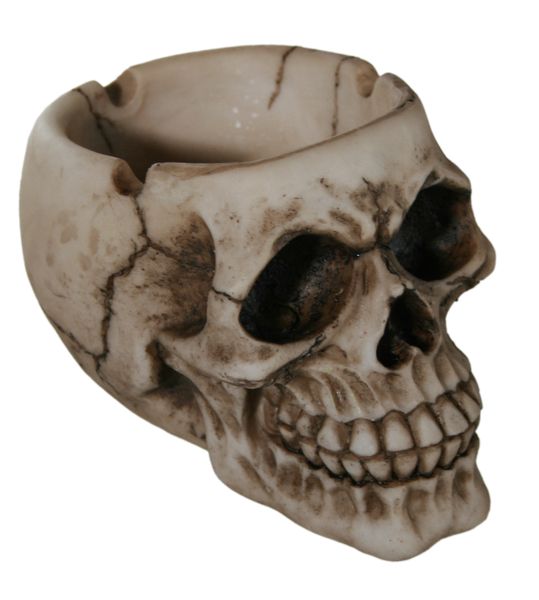 Polyresin Skull Ashtray