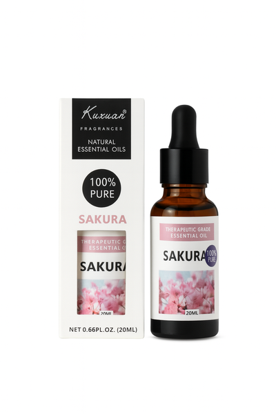 Kuxuan Sakura Essential Oil - 100% Pure Natural Grade Fragrance Oil (20ml)