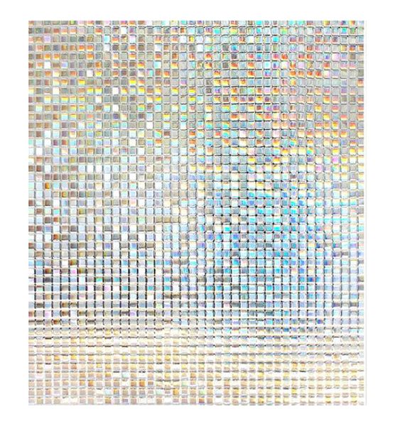 Window Privacy Film,Mosaic Rainbow Stained Glass Window Film