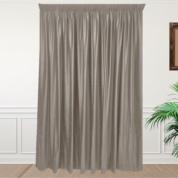 Velvet Dark Beige - Lined - Taped image