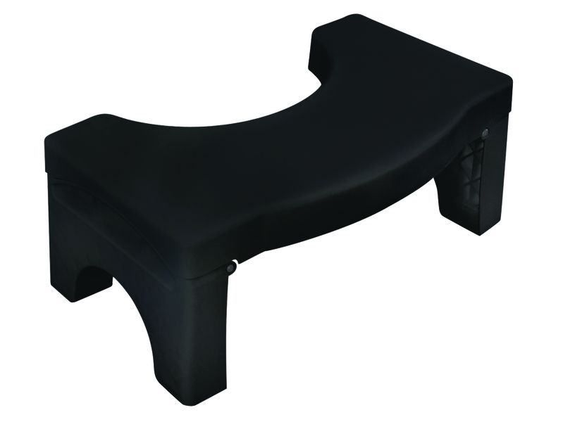 Casa - Stoop 'n Poop Foldable Toilet Stool - Black