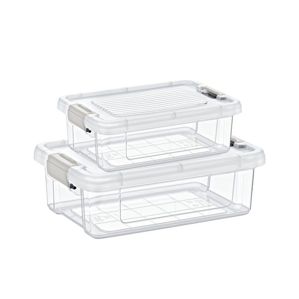 2 Piece Clip-Lock Storage set 6L, 12L