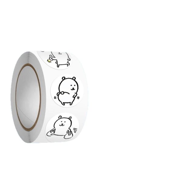 Funny Cartoon Bear Roll Sticker for Sealing &amp; Decoration