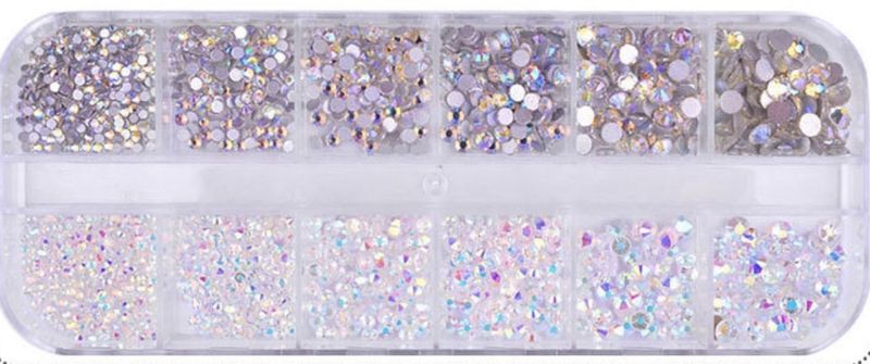 12 Grids Mix Color Diamonds - 1440pcs