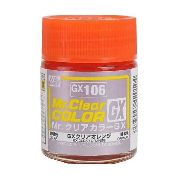 2 x Mr Color MR-GX106 Clear Orange