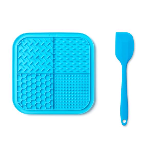 Pet Silicone Slow Feeder Bowl And Scraper