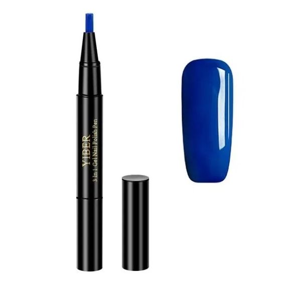 Yiber 3in1 Gel Nail Polish Pen - Blue 11