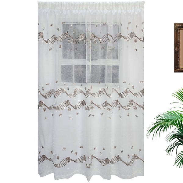 Matoc Designs Curtain -Wave Leaf Grey - Taped