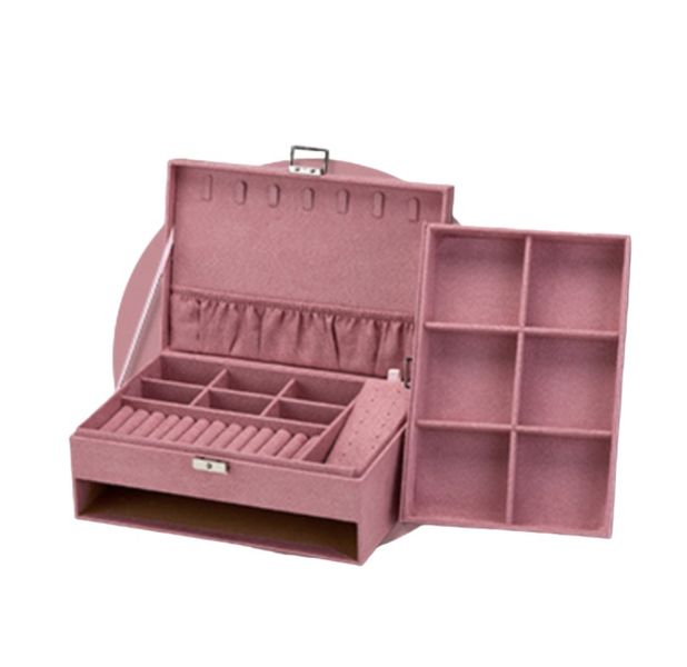 Double-Layer Jewelry Box Storage