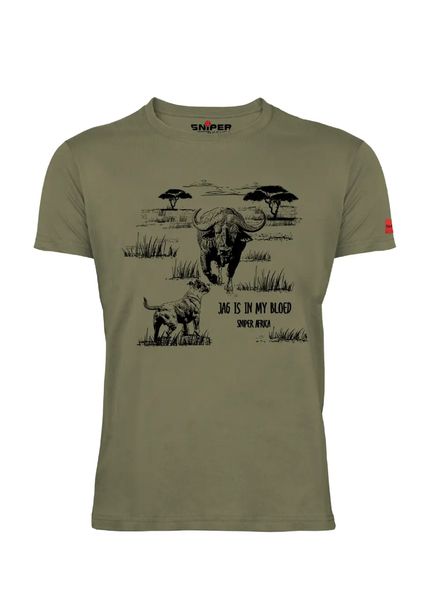 Sniper Africa Khaki Vintage Short Sleeve T-Shirt