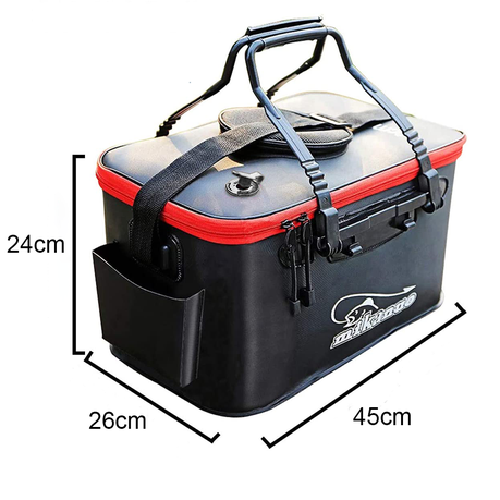 Foldable Fish Bucket Multi-Functional EVA Fishing Bag -28L, Shop Today.  Get it Tomorrow!