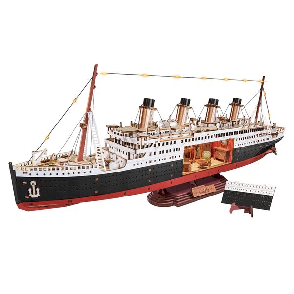 Robotime Rolife Wooden 3D DIY Puzzle 1912 Eternal Atlantic Voyager - 433pc