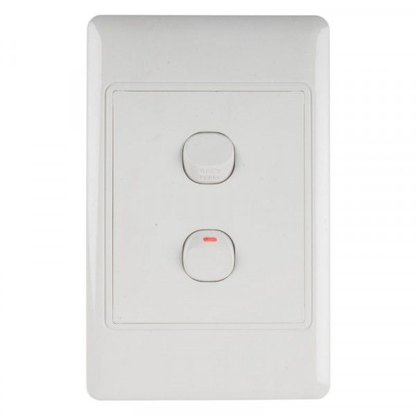 Bulk Pack 3 x Nexus Light Switch + Cover - 2 Lever