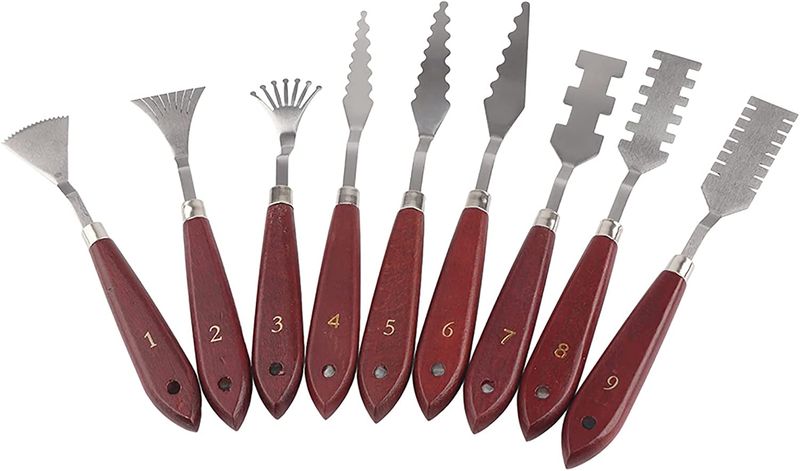 BubbleBean - Pattern Palette Knife - Set of 9