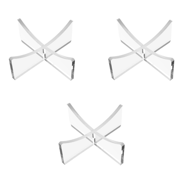 Arfast-3PCS Basketball Football Volleyball Rugby Acrylic Stand Holder Base