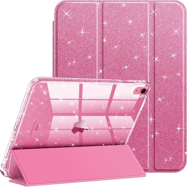 Glittery Pink Case Compatible with iPad 10th Gen / 2025 iPad 11th Gen