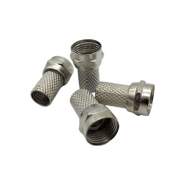 High Quality Pack Of 4 DSTV F-Connector RG-59 Clips - Silver
