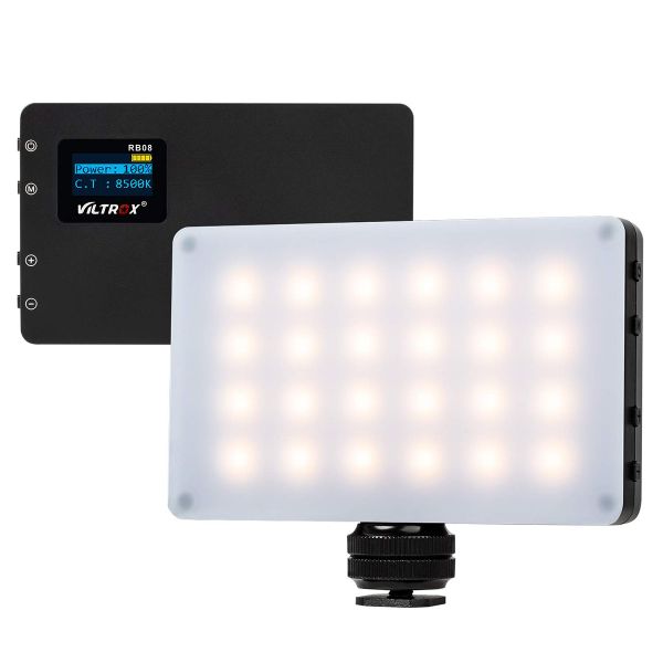 Viltrox RB08 RGB 8W Mini LED Light with Bicolor Control &amp; Built-in Battery