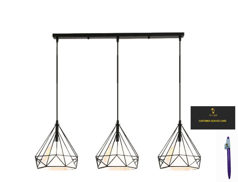 Dr.light Metal Pendant with Diamond Pattern - Long Strip 3 Cover