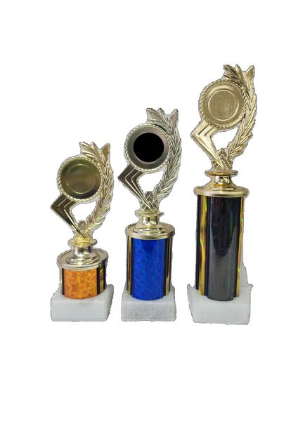 Pack of 3 Gold Trophies - 369+10-1: Netball
