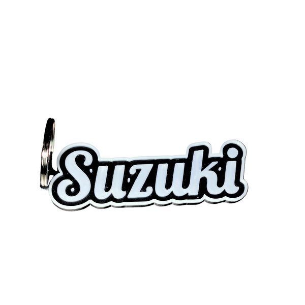 Suzuki Keyring 3D Printed - Durable Custom Keychain for Bike &amp; Car Fans