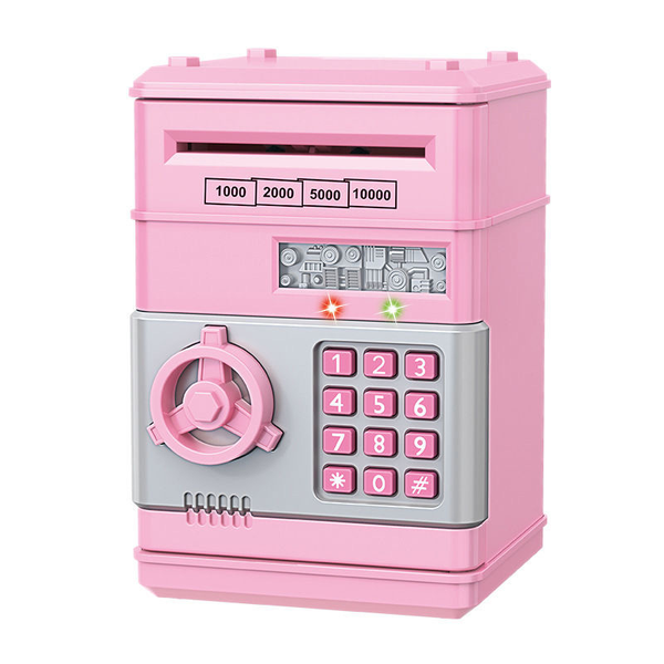 Sumvov Electronic Piggy Bank for Kids, Password Money Box Auto Scroll Music
