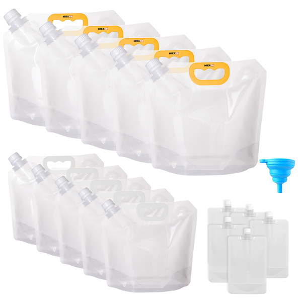 MIkaco Thickened Portable Food Storage Bags Set of 15