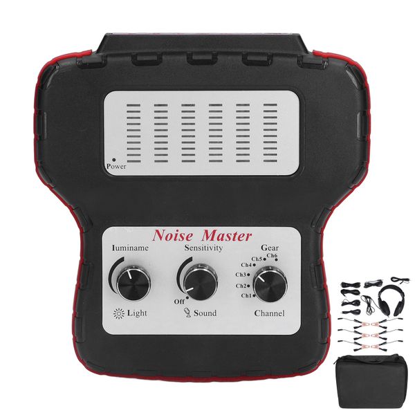 6 Channel Car Electronic Stethoscope Kit 100Hz 10kHz Engine Noise Test Tool