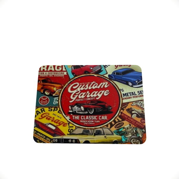 Custom Garage Classic Car Mouse Pad