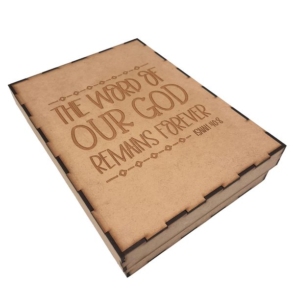 Bible Gift Box Christian NIV KJV Wooden Box
