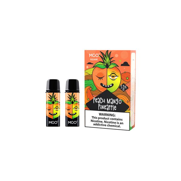 MGO Peach Mango Pineapple 5000Puffs Vape Pods x 2-Compatible MGOM20 VapeKit