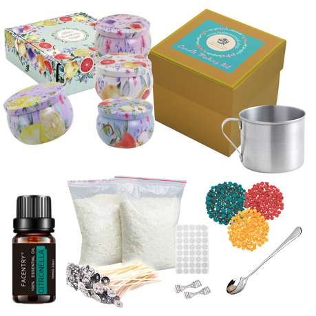 Hearth and Harbor Complete DIY Candle Making Kit Supplies for Adults and Children