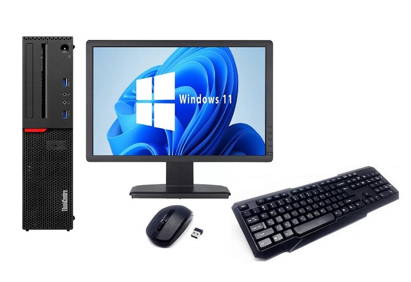 Lenovo ThinkCentre M800 Desktop Combo, with SSD Drive and Windows 11 Pro