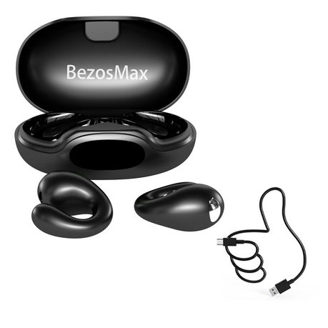 BezosMax Open Ear Clip Earphones Wireless Digital Display Bluetooth 5.3 Image