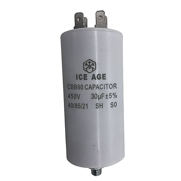Ice Age Capacitor CBB60 450V30Mfd 4-Pin
