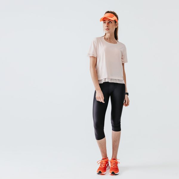 Kalenji Women's Running Short Leggings - Kiprun Run 100 - Black