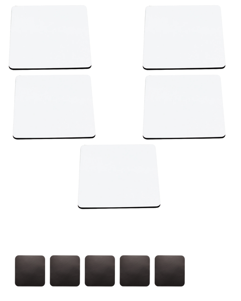 Sublimation Blank MDF Square Magnet - 5 Pack